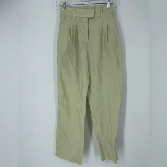 H&M Tapered Linen-blend Pants - Picture 3 of 7